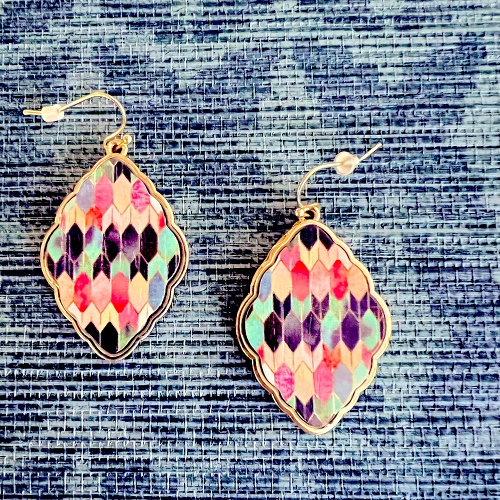 Multi colored earrings